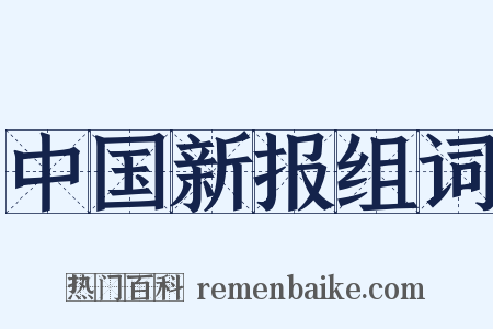中国新报组词是什么意思的图片